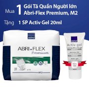 Tã quần người lớn Abri-Flex Premium, M2 + Tặng 1 Tuýp Active Gel 20ml