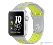 Đồng hồ thông minh Apple Watch Series 2 Sport 42mm Silver Aluminum Case with Flat Silver/Volt Nike Sport Band