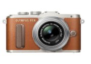 Olympus PEN E-PL8 (M.ZUIKO DIGITAL 14-42mm F3.5-5.6) Lens Kit Brown
