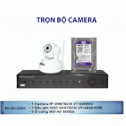 Trọn bộ 1 camera IP VANTECH VT-6200HV, 01 Đầu ghi VP-460AHDM, 01 Ổ cứng WD 500GB