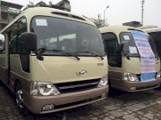 Xe khách Hyundai County Đồng Vàng 29 chỗ ghế 2-2 Châu Âu Kính liền