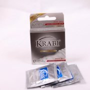 Bao cao su Thái Lan KRABI gân gai gel ( Mixx 3 in 1 ) - 3 chiếc/hộp