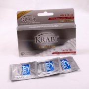 Bao cao su Thái Lan KRABI gân gai gel ( Mixx 3in1) - hộp 12 chiếc/hộp