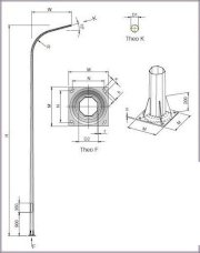 Trụ đèn chiếu sáng Lộc Phát BGC6