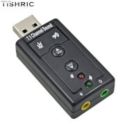 Mini 7.1 CH Kênh USB Card âm thanh Mic Loa 3D