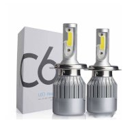 Bộ Led headlight C6 siêu sáng ô tô 9006 - 3800lm ánh sáng trắng