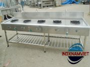 Bếp công nghiệp Inox 5 họng lò Nam Việt BCN A5