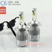 Bộ đèn Led headlight C6 siêu sáng H4 - 3800Lm - 6000k