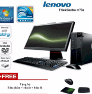 Máy Tính Đồng Bộ Lenovo Thincentre M70E (Core 2 Duo E8500, Ram 4Gb, Hdd 250Gb, Màn Hình 18.5 Inch, PC DOS)