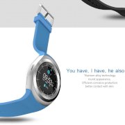 Đồng hồ thông minh Smartwatch mặt tròn Y1 (xanh dương)