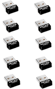 Bộ 10 USB thu wifi LB-LINK BL-WN151 Nano (Đen)