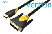 Cáp chuyển đổi DVI 18+1 to HDMI VAA-T01-B150 dài 1,5m - Vention