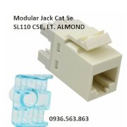 Modular Jack Cat 5e SL110 C5E, LT. ALMOND 1375191-1