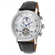 Đồng hồ nam Lucien Piccard Men's Ottoman Automatic Stainless Steel And Leather Casual Watch NN-LP-40012A-02S
