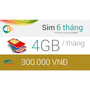 Sim Data 4G Viettel 4GB x 6 tháng