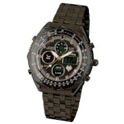 Đồng hồ nam Infantry Mens Digital Quartz AL35 Wrist Watch Sport Army Black Stainless Steel VN-AL35