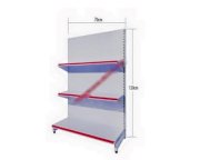 Kệ đơn siêu thị tôn liền Thịnh Phát 700X1200mm