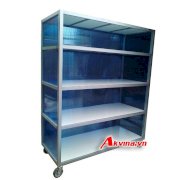 Xe đẩy hàng 4 tầng bán thành phẩm L2 1600x600x1800mm