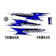 Decal logo dán xe yamaha màu xanh dương