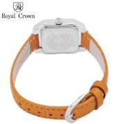 Đồng hồ nữ chính hãng Royal Crown 6104 dây da cam