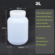 Chai nhựa 3000ml HDPE