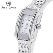 Đồng hồ nữ chính hãng Royal Crown 3645 dây thép bạc