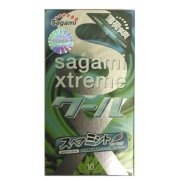 Bao cao su Mát lạnh hương bạc hà Sagami Spearmint Siêu mỏng - Hộp 10 cái