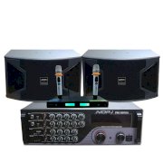 Dàn karaoke cao cấp Ampli NOP.i PRO DB702i + Loa NOP.i SP-310 + Micro Shure UGX8