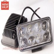 Đèn ôtô Led trợ sáng 8 bóng TRẮNG bi cầu ( Giá 1 cặp)