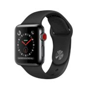 Đồng hồ thông minh Apple Watch Series 3 38mm Space Black Stainless Steel Case with Black Sport Band