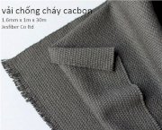 Vải chống cháy carbon 1,6mm x 1m x 30m