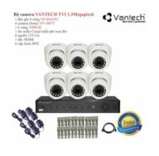 Trọn bộ 6 camera quan sát HDTVI Vantech 1.3 Megapixel VP-1007T-6