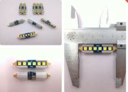 Bóng Led Trần Ô Tô Xe Hơi Siêu Sáng 39,41Mm 6 Chip Smd 3030 Có Canbus - 5366415