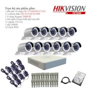 Trọn bộ 11 camera quan sát Hikvision TVI 1 Megapixel S-2CE16C0T-IRP-11 720HD