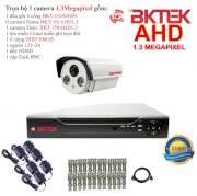 Trọn bộ 1 camera quan sát AHD BKTEK 1.3 Megapixel BKT-101AHD1.3-1