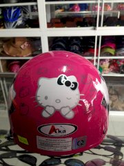 Nón bảo hiểm trẻ em AKA màu hồng tem Hello Kitty
