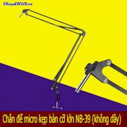 Chân đế micro kẹp bàn cỡ lớn NB-39 (không dây)