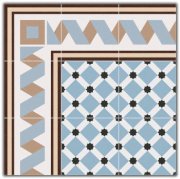 Gạch bông viền góc Indochine Tile B02