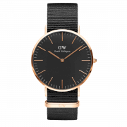 ĐỒNG HỒ DW NAM CLASSIC BLACK CORNWALL 40MM ROSE GOLD