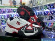 Giày Tennis trắng đỏ ND016