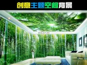 Tranh gạch 5D Hưng Đại Phát - rừng trúc xanh