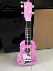 Đàn ukulele hoạt hình mèo kitty màu hồng
