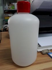 Chai nhựa đựng hóa chất 1Lit - Nắp đỏ