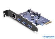 Card PCI Express sang 3 cổng USB 3.0 + Lan Gigabit 10/100/1000Mbps Ugreen 30775