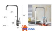 Vòi rửa bát nóng lạnh Inox 304 HomeBoss RC 01