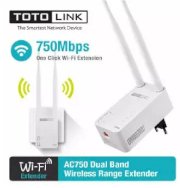 Bộ kích sóng wifi Repeater băng tần kép AC750 Totolink EX750‎