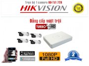 Bộ camera Hikvision HD -TVI 720 (Led sáng)