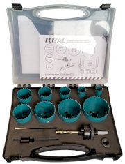 Bộ 13 mũi khoét lỗ kim loại Total TACSH0131