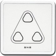 Công tắc đèn 3 nút SNB-ZB86R-RE-3G
