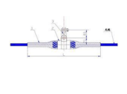 Treo néo cáp quang ADSS 2 hướng khoảng vượt 200 m